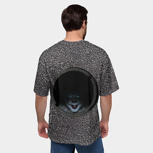 Мужская футболка оверсайз Оно в люке / 3D-принт – фото 4