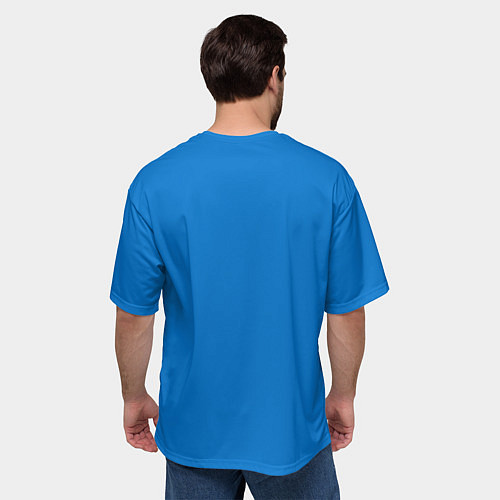 Мужская футболка оверсайз Пью в компаниях изредка / 3D-принт – фото 4