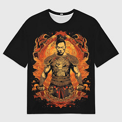 Мужская футболка оверсайз Муай-Тай боец ретро стиль