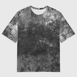 Футболка оверсайз мужская Абстракция - серая шкура, цвет: 3D-принт