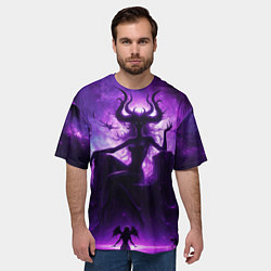 Футболка оверсайз мужская Бог удовольствий Слаанеш нейросеть, цвет: 3D-принт — фото 2