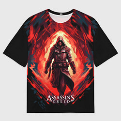 Мужская футболка оверсайз Assassins creed выход из огня