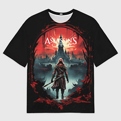 Футболка оверсайз мужская Assassins creed город на горизонте, цвет: 3D-принт