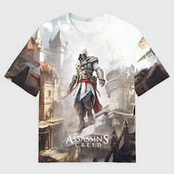 Футболка оверсайз мужская Assassins creed town, цвет: 3D-принт
