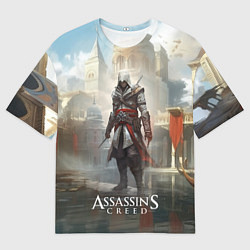 Мужская футболка оверсайз Assassins creed game poster