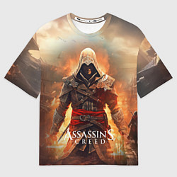 Футболка оверсайз мужская Assassins creed старый город, цвет: 3D-принт