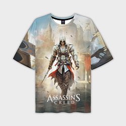 Мужская футболка оверсайз Assassins creed poster game