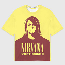 Футболка оверсайз мужская Kurt Cobain Nirvana, цвет: 3D-принт
