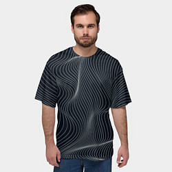 Футболка оверсайз мужская Черная аннигиляция, цвет: 3D-принт — фото 2