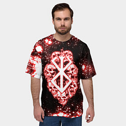 Футболка оверсайз мужская Неоновое клеймо жертвы из Берсерка, цвет: 3D-принт — фото 2