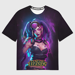 Футболка оверсайз мужская League Of Legends Akali Kda, цвет: 3D-принт