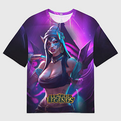 Мужская футболка оверсайз League of Legends Kaisa Kda style