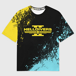 Футболка оверсайз мужская Helldivers 2: Skull Logo, цвет: 3D-принт