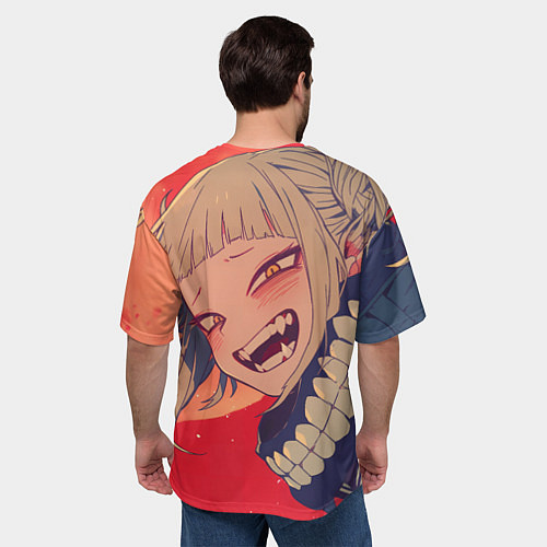 Мужская футболка оверсайз Моя геройская академия Himiko Toga / 3D-принт – фото 4