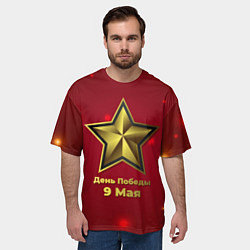 Футболка оверсайз мужская 9 мая День Победы, цвет: 3D-принт — фото 2