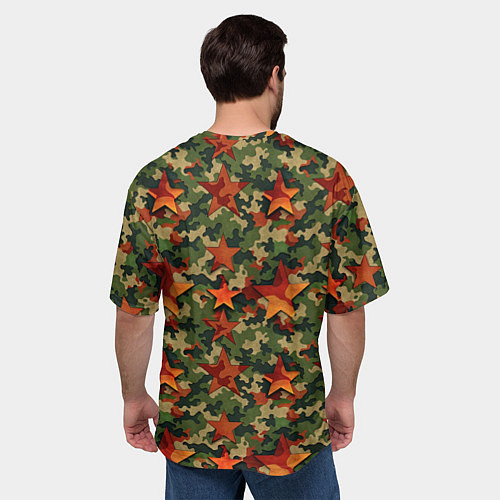Мужская футболка оверсайз День Победы камуфляжный стиль / 3D-принт – фото 4