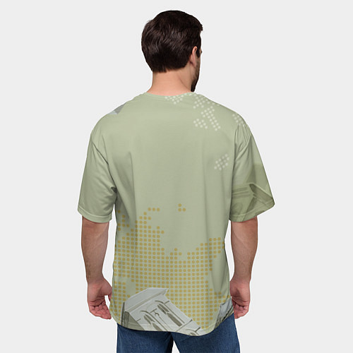 Мужская футболка оверсайз 9 Мая танк / 3D-принт – фото 4