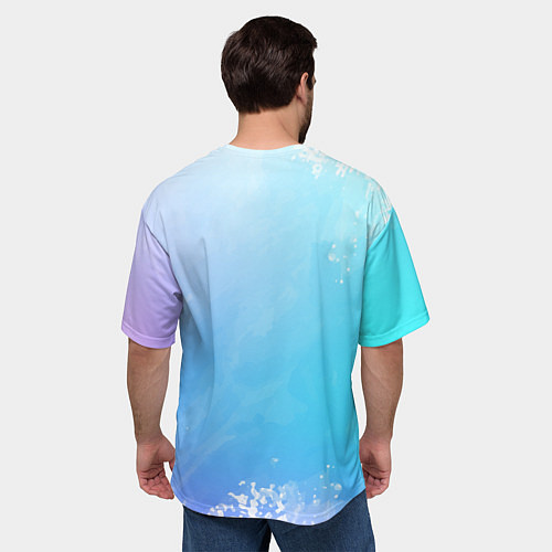 Мужская футболка оверсайз 9 Мая Георгиевская лента / 3D-принт – фото 4