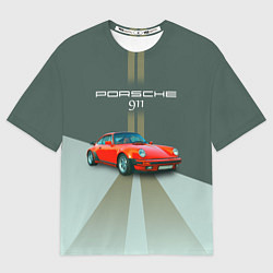 Футболка оверсайз мужская Porsche спортивный немецкий автомобиль, цвет: 3D-принт