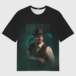 Мужская футболка оверсайз Alone in the dark - Edward Carnby