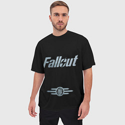 Футболка оверсайз мужская Fallout - Logo, цвет: 3D-принт — фото 2