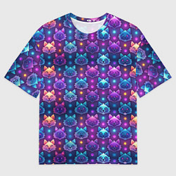 Футболка оверсайз мужская Фурри мордочки лисица, цвет: 3D-принт