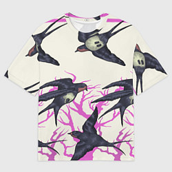 Футболка оверсайз мужская Migratory birds, цвет: 3D-принт