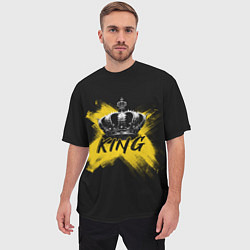 Футболка оверсайз мужская Корона Кинга, цвет: 3D-принт — фото 2