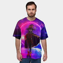 Футболка оверсайз мужская Konosuba Мэгумин cute, цвет: 3D-принт — фото 2