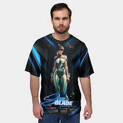 Футболка оверсайз мужская Stellar Blade Eve в полный рост, цвет: 3D-принт — фото 2