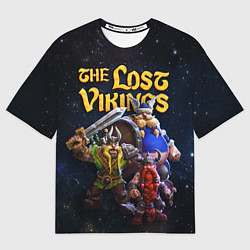 Футболка оверсайз мужская The lost vikings - interplay, цвет: 3D-принт