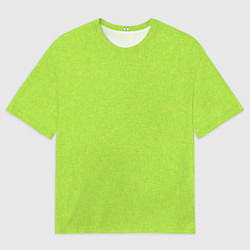 Футболка оверсайз мужская Яркий салатовый текстурованный, цвет: 3D-принт