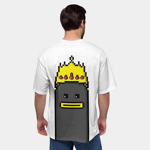 Мужская футболка оверсайз Crown граффити персонаж утка / 3D-принт – фото 4