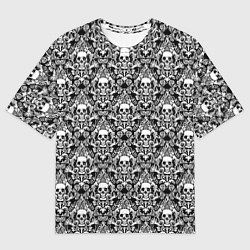 Футболка оверсайз мужская Skull patterns, цвет: 3D-принт