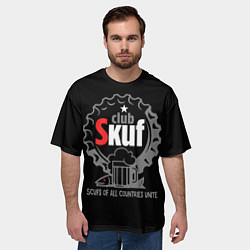 Футболка оверсайз мужская Skuf club, цвет: 3D-принт — фото 2