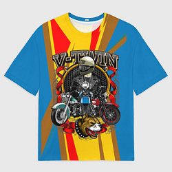 Футболка оверсайз мужская V-twin, цвет: 3D-принт