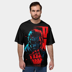 Футболка оверсайз мужская Metal Gear - Snake, цвет: 3D-принт — фото 2