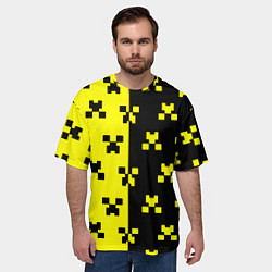 Футболка оверсайз мужская Minecraft logo brend online, цвет: 3D-принт — фото 2