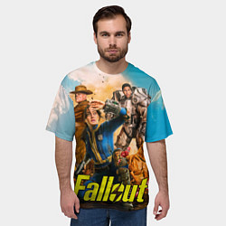 Футболка оверсайз мужская Fallout all, цвет: 3D-принт — фото 2