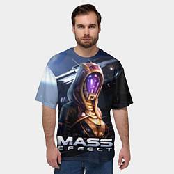 Футболка оверсайз мужская Mass Effect Тали Зора, цвет: 3D-принт — фото 2