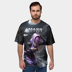 Футболка оверсайз мужская Mass Effect ТалиЗора, цвет: 3D-принт — фото 2