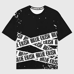 Мужская футболка оверсайз Billie Eilish steel music eng