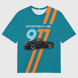 Футболка оверсайз мужская Порше немецкий спорткар, цвет: 3D-принт
