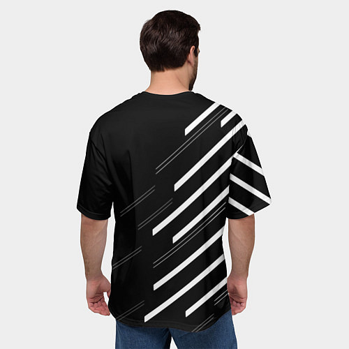 Мужская футболка оверсайз Borussia sport fc / 3D-принт – фото 4