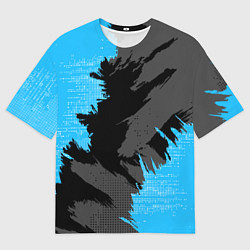 Мужская футболка оверсайз Extreme blue