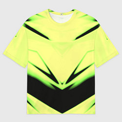 Футболка оверсайз мужская Geometry stripes кислотный стиль, цвет: 3D-принт