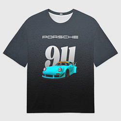 Футболка оверсайз мужская Porsche 911 спортивный автомобиль, цвет: 3D-принт