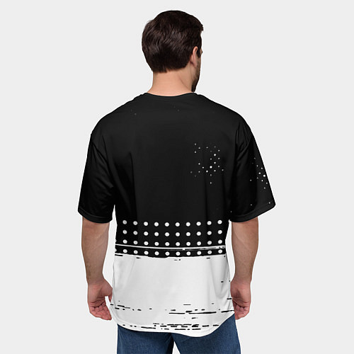 Мужская футболка оверсайз Among us геометрия / 3D-принт – фото 4