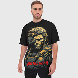 Футболка оверсайз мужская Веном Снейк Metal gear game, цвет: 3D-принт — фото 2