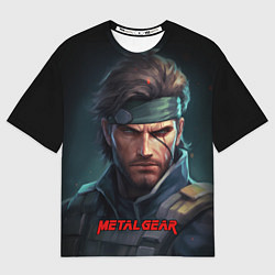 Футболка оверсайз мужская Веном Снейк из игры Metal gear, цвет: 3D-принт